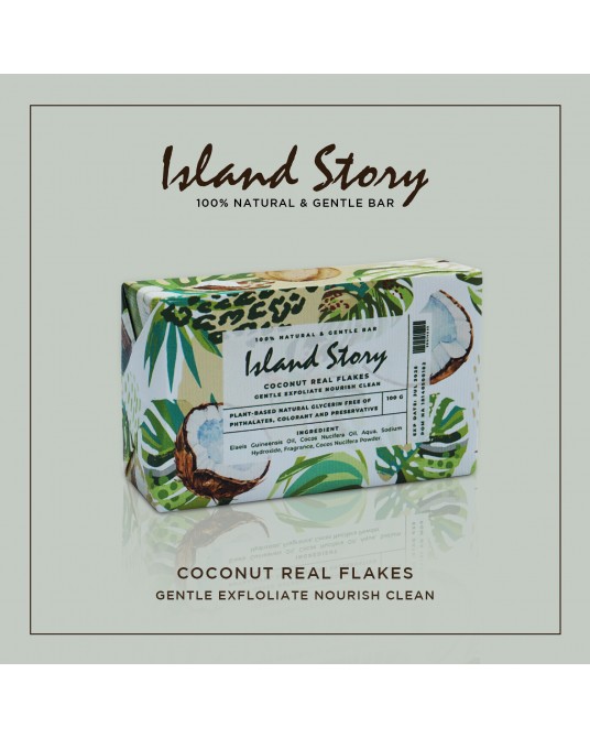 Coconut Real Flake Soap 100 Gr