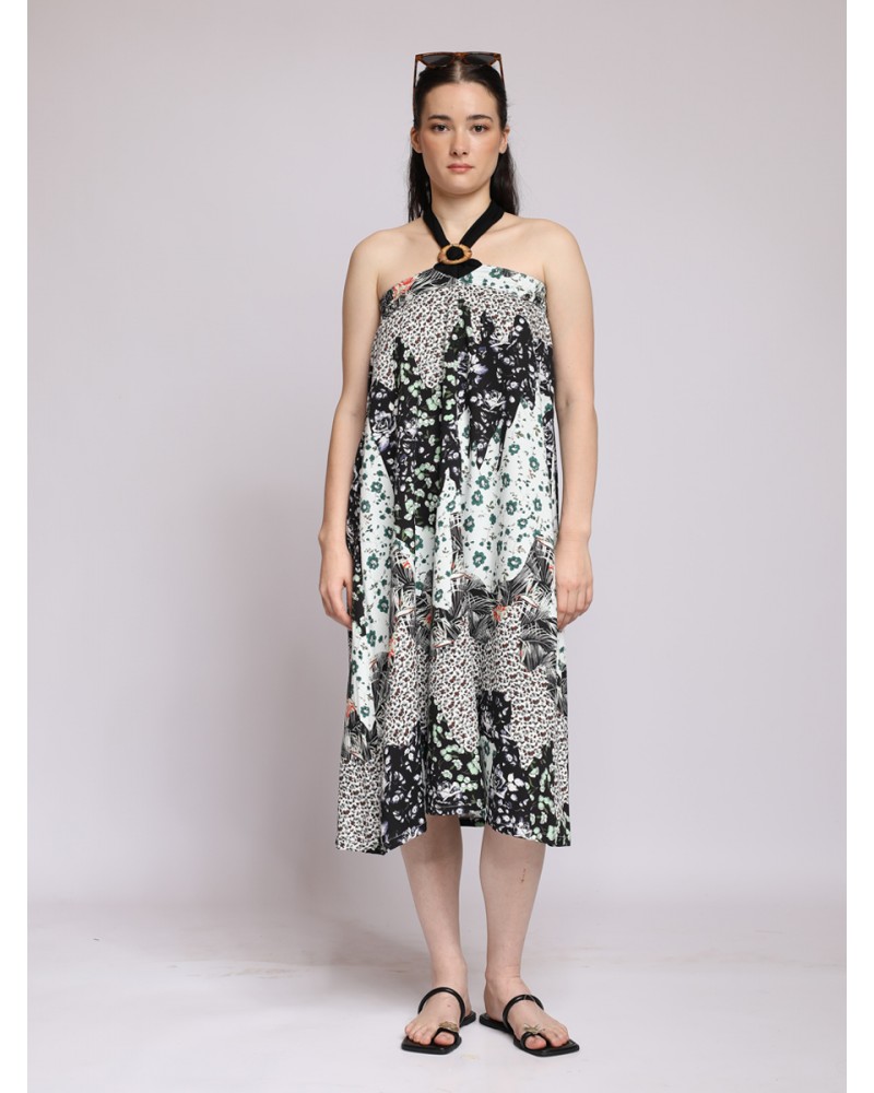 Ubud Garden Halter Dress